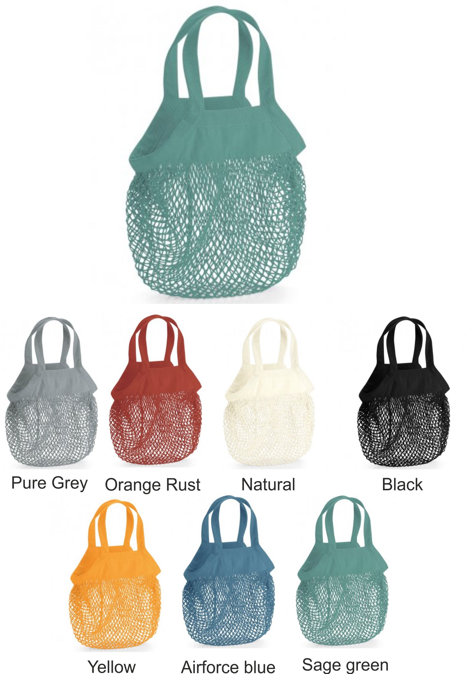 Westford Mill W151 Organic Cotton Mini Mesh Grocery Bag  Westford Mill W151 Organic Cotton Mini Mesh Grocery Bag